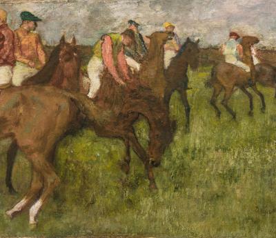 Edgar Degas: Jockeys før start, 1886-90, Glyptoteket