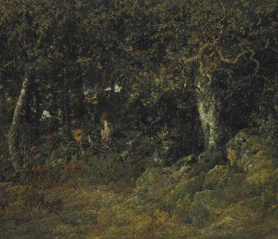 Théodore Rousseau. Le chêne de roche (Klippeegen), 1860