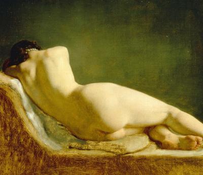 Wilhelm Marstrand. Liggende model, 1833