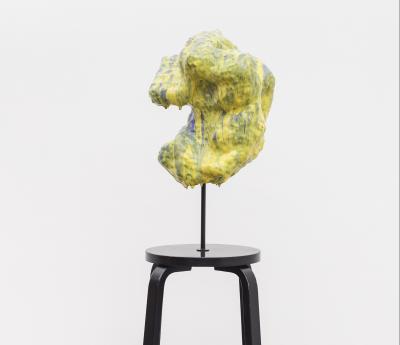 Anders Ruhwald. La Dolce Vita (Adaptable Body - Yellow Purple on used Aalto stool), 2018