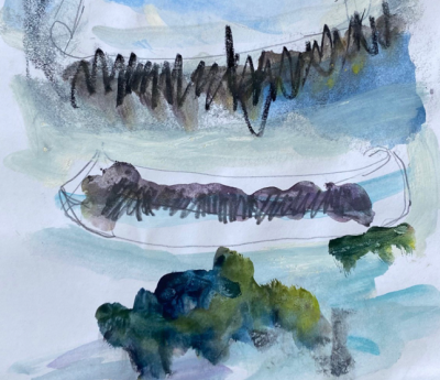 Per Kirkeby. Uden titel, 2005. Foto: Lillehammer Kunstmuseum