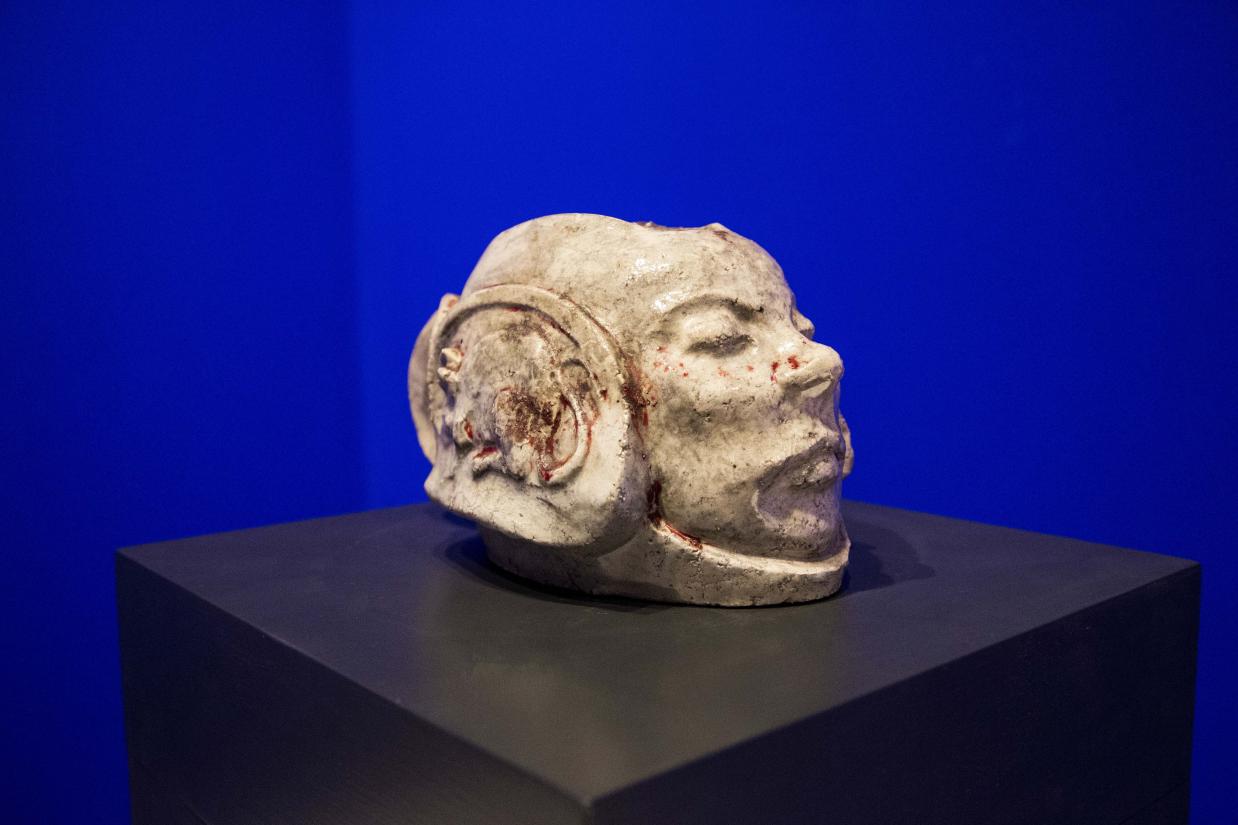 Paul Gauguin: Three ceramic heads