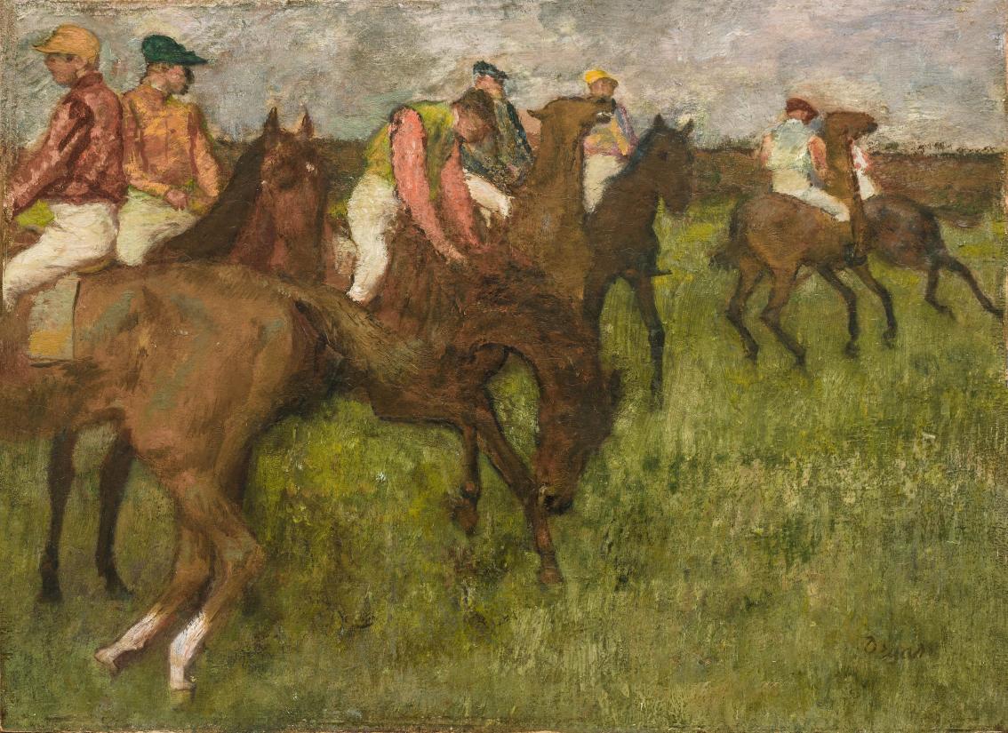 Edgar Degas: Jockeys før start, 1886-90, Glyptoteket