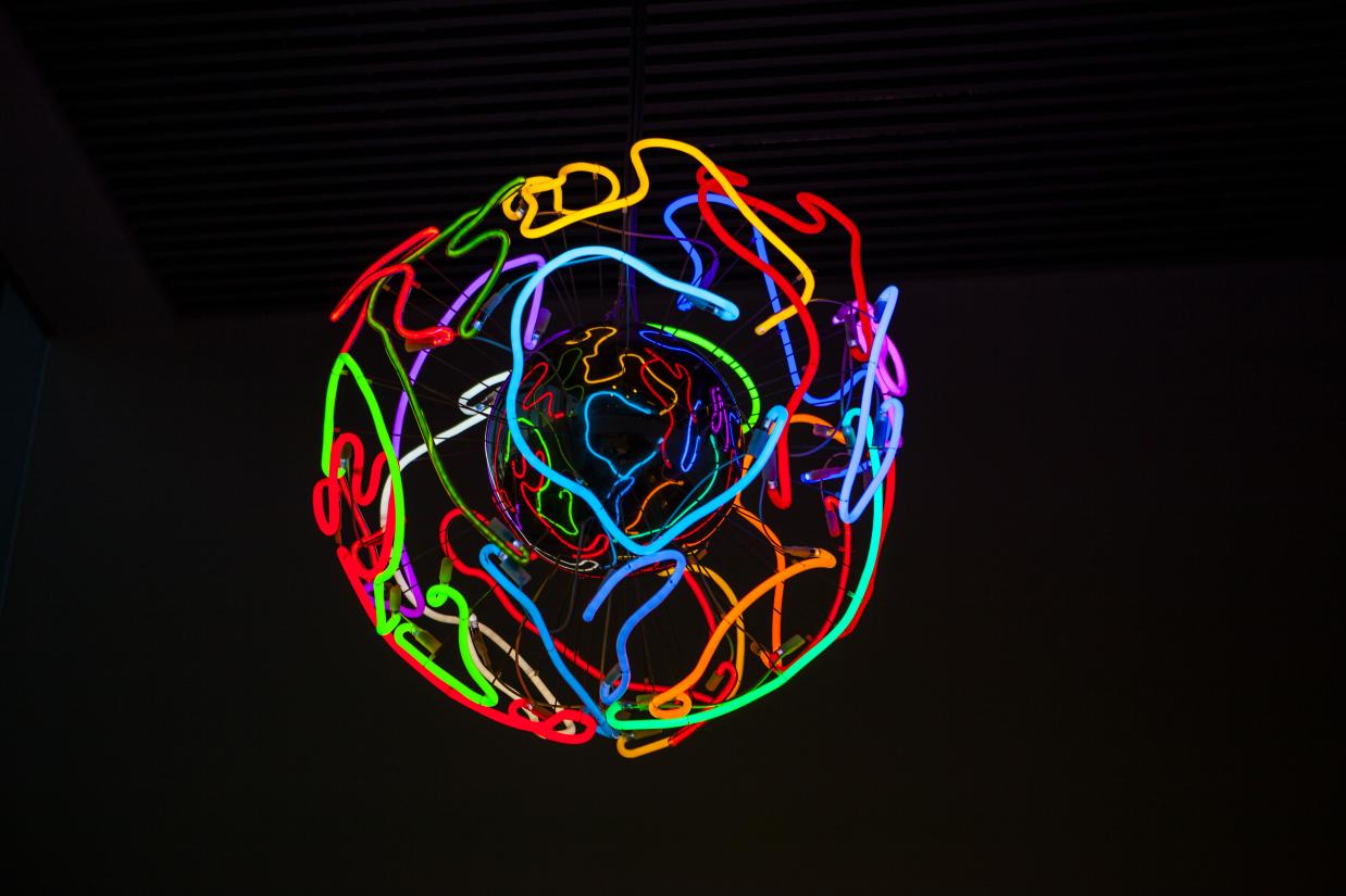 Erik A. Frandsen: Three lamps, 2015, The IT Corner, Aarhus University