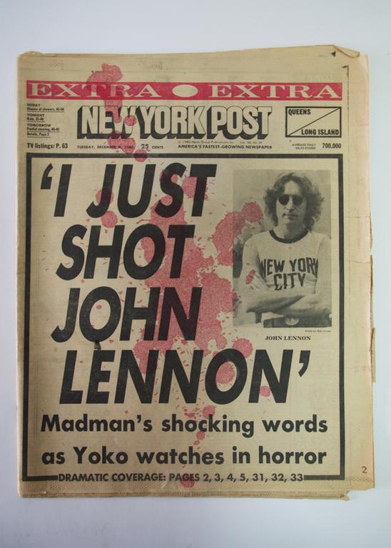 Graham Dolphin: I Just Shot John Lennon, 2012. Ragnarock