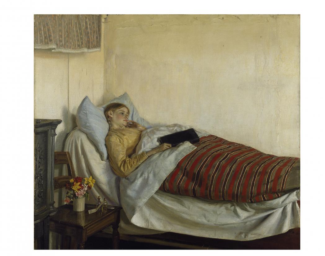 Michael Ancher - Syg ung pige