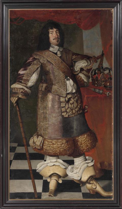 Tilskrevet Gerdt Dittmers. Frederik III, helfigursportræt, u.å. Foto: Kongernes Samling