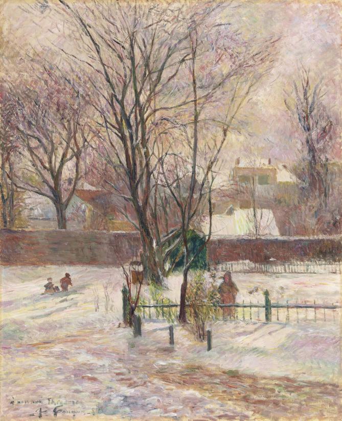 Snelandskab fra København af Paul Gauguin, malet i 1884