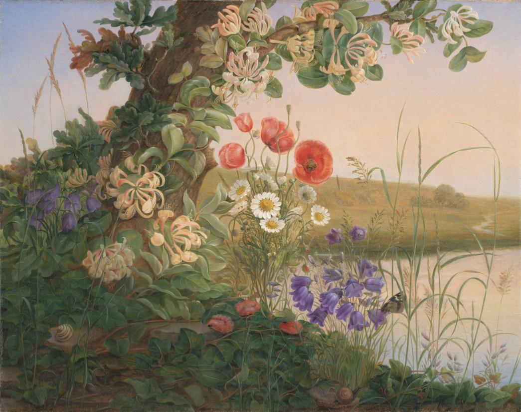 Christine Løvmand, Blomsterstykke, 1841