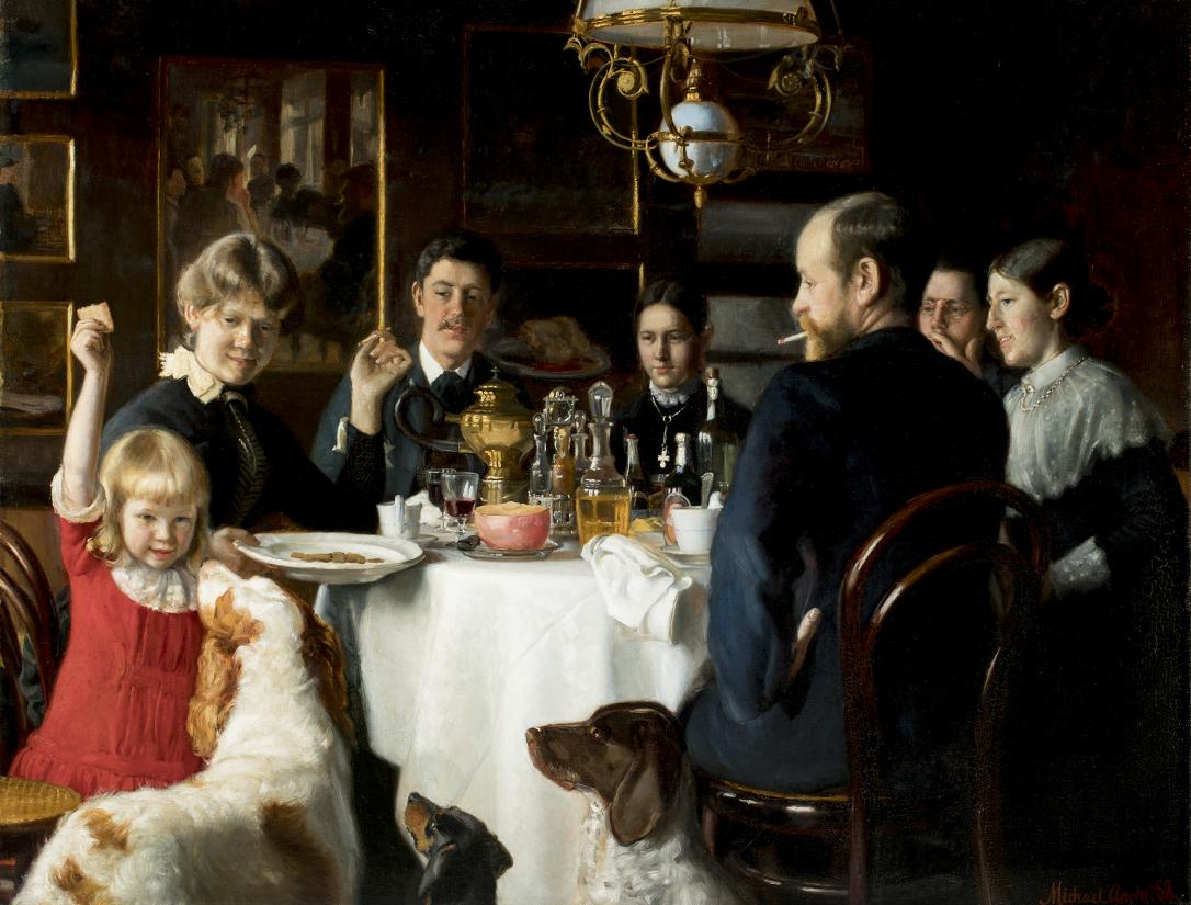 Michael Ancher. Ved Frokostbordet. 1888. Skagens Kunstmuseum.