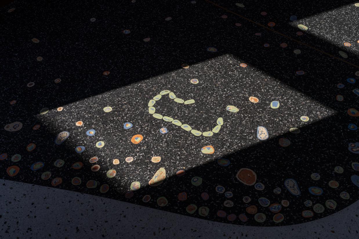 Levende jord, et kunstprojekt af Amalie Smith på Viborg Gymnasium. Foto: David Stjernholm