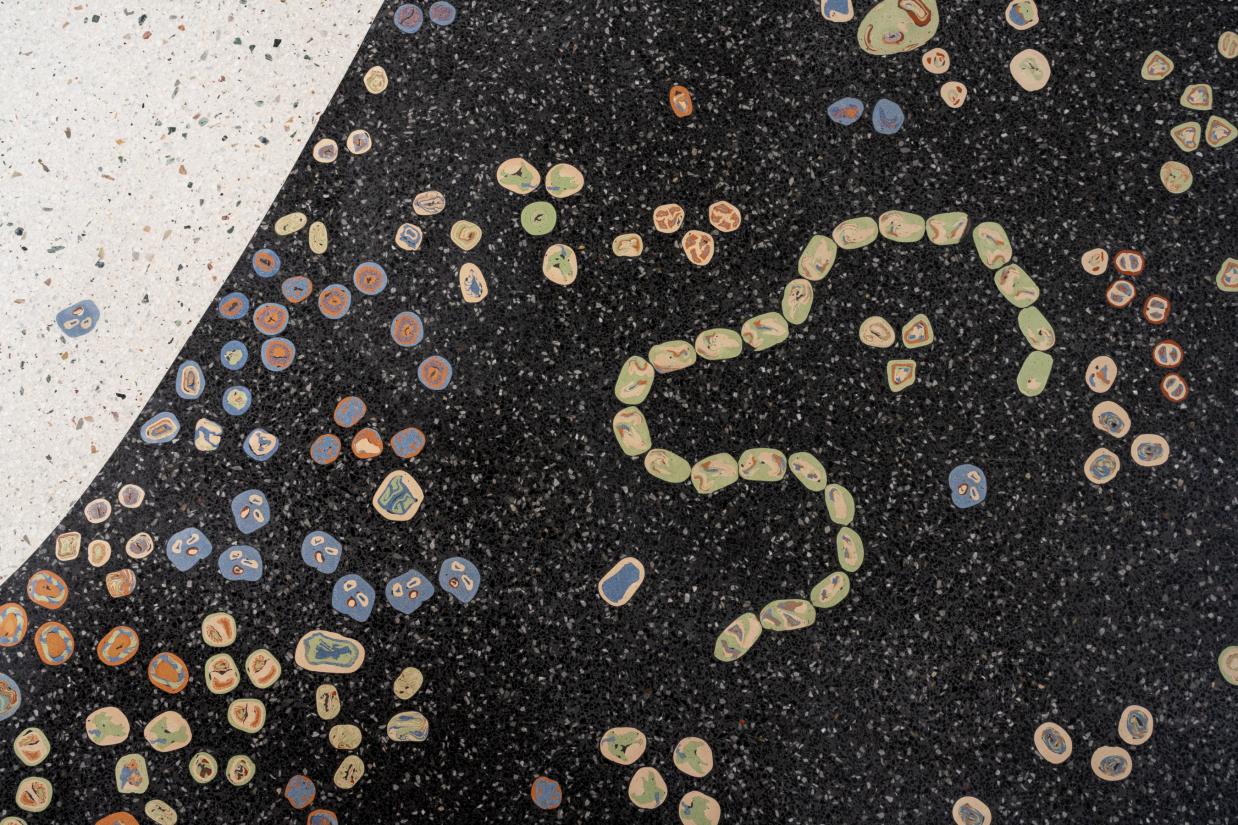 Levende jord, et kunstprojekt af Amalie Smith på Viborg Gymnasium. Foto: David Stjernholm