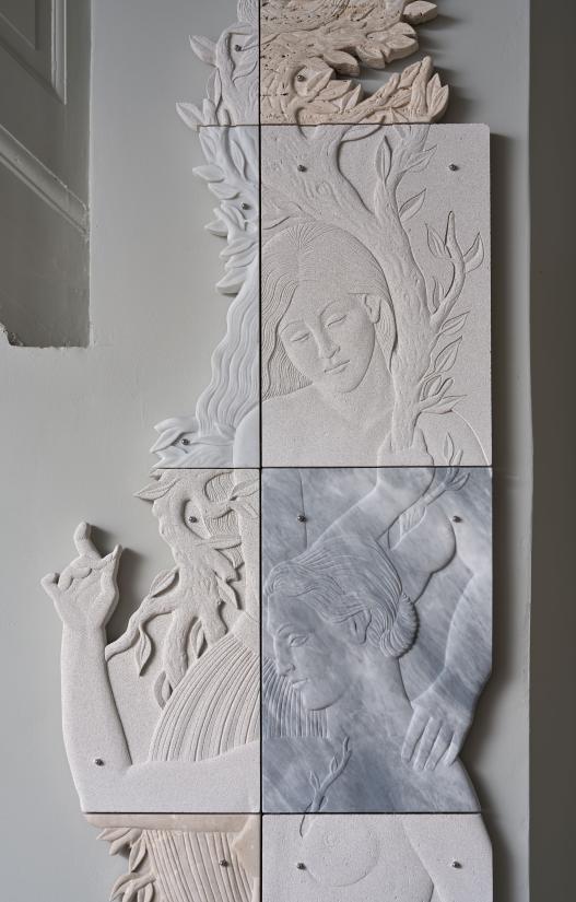 Sif Itona Westerbergs værk Sennepsfrøet i Frederiksberg Kirke. Foto: Anders Sune Berg
