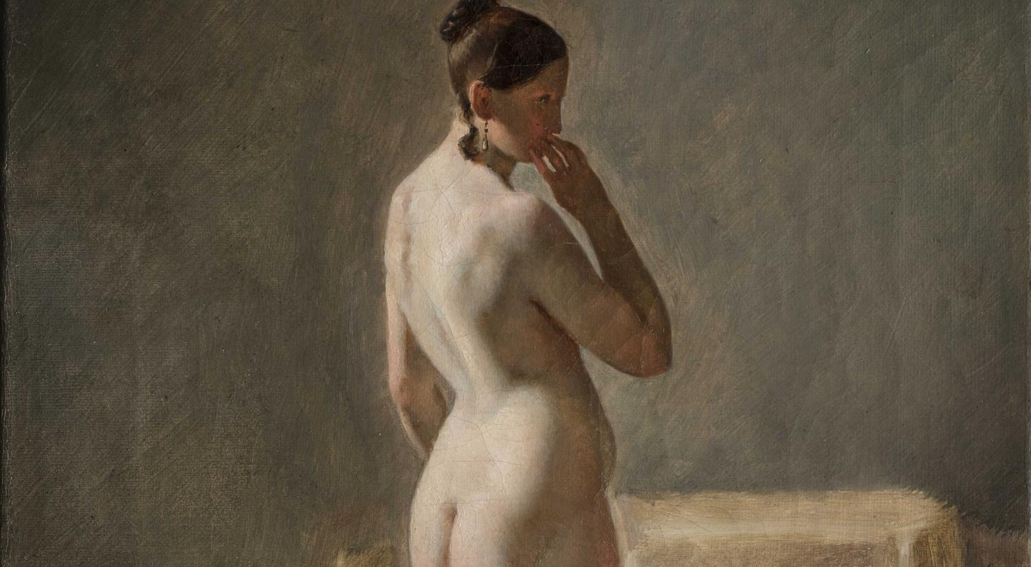 Adam Müller eller Martinus Rørbye. Modelstudie. Glyptoteket