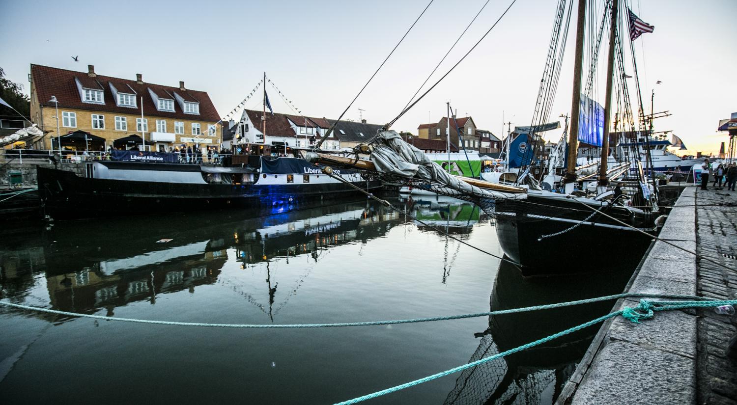 Allinge Havn under Folkemødet i 2016. Foto: Joshua Tree Photography