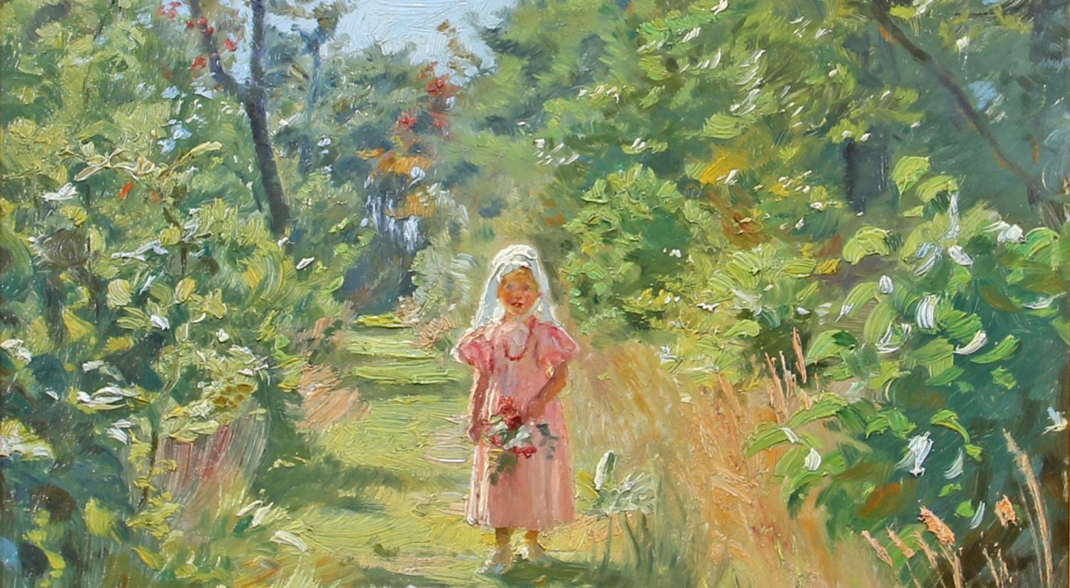 P.S. Krøyer. Vibeke Krøyer i Skagen Plantage, 1899