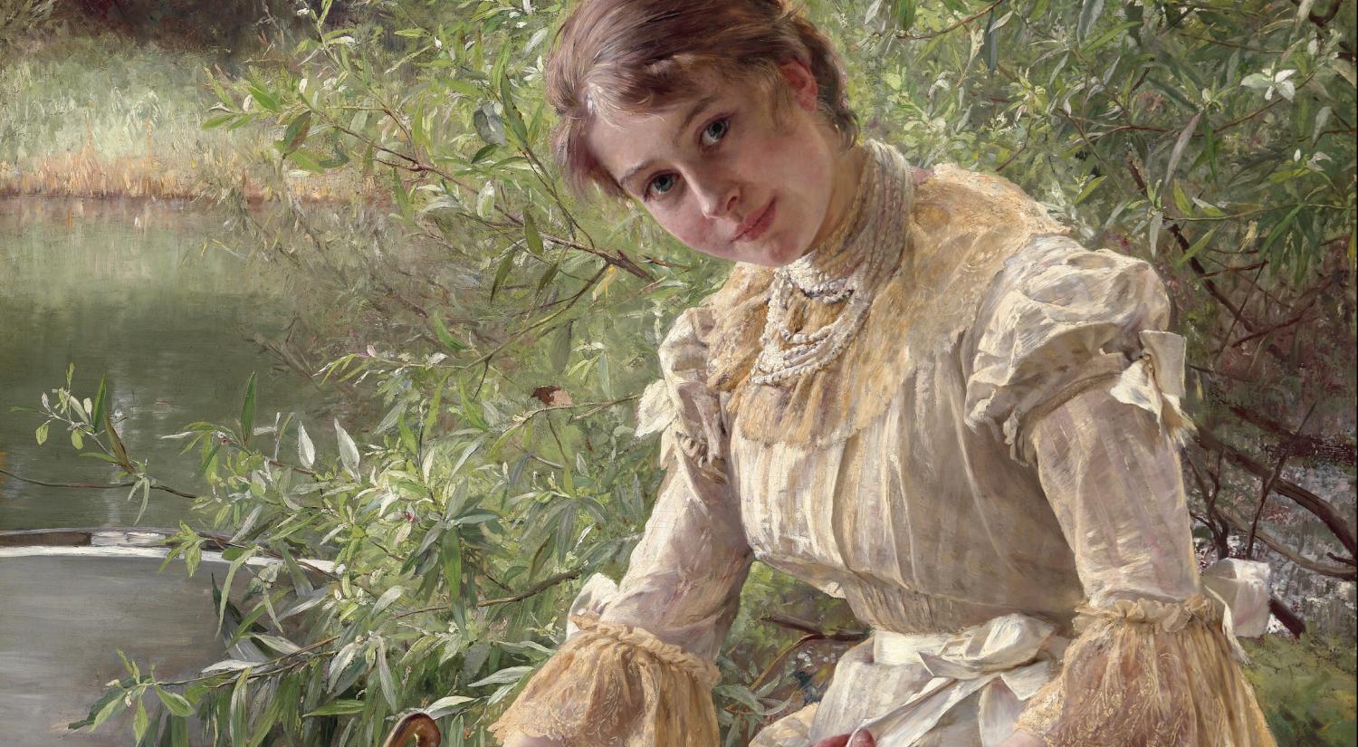Bertha Wegmann. Portræt af Marie Triepcke, 1885 